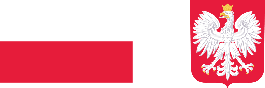 Obrazek przestawia godło Polski oraz flagę 